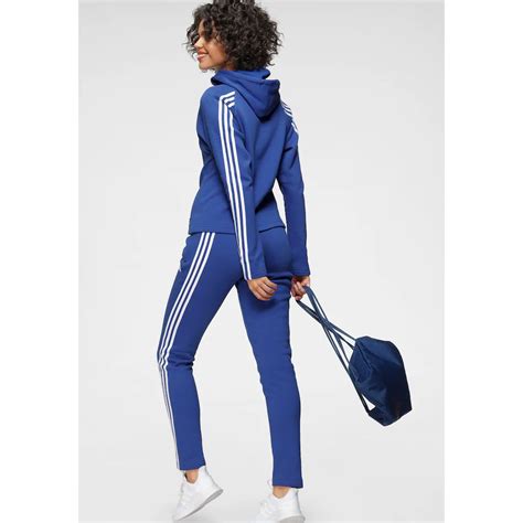 adidas anzug damen grau blau|Blau .